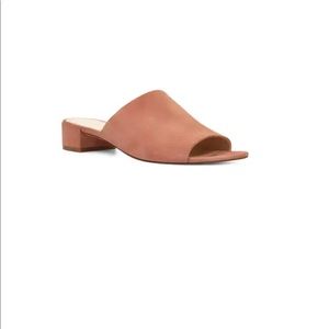 Nine West pink suede mules size 9.5